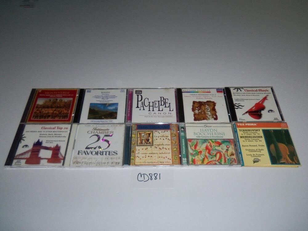 Classical 10 CD Lot Choral Baroque Mixed Misc Instrument -0618CD881